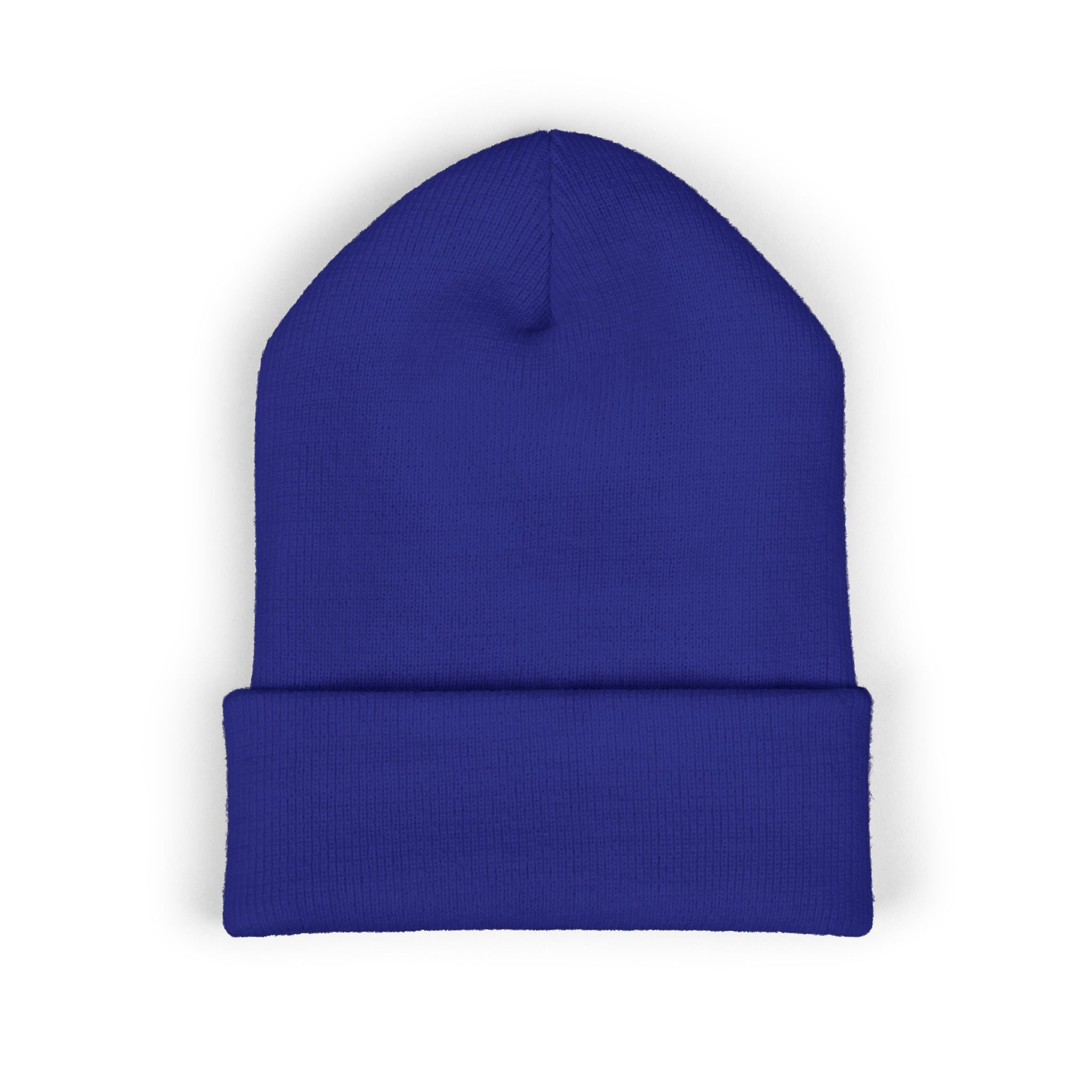 Half Dollar Rodeo Embroidered Cuffed Beanie — Warm Yellow Knit Hat