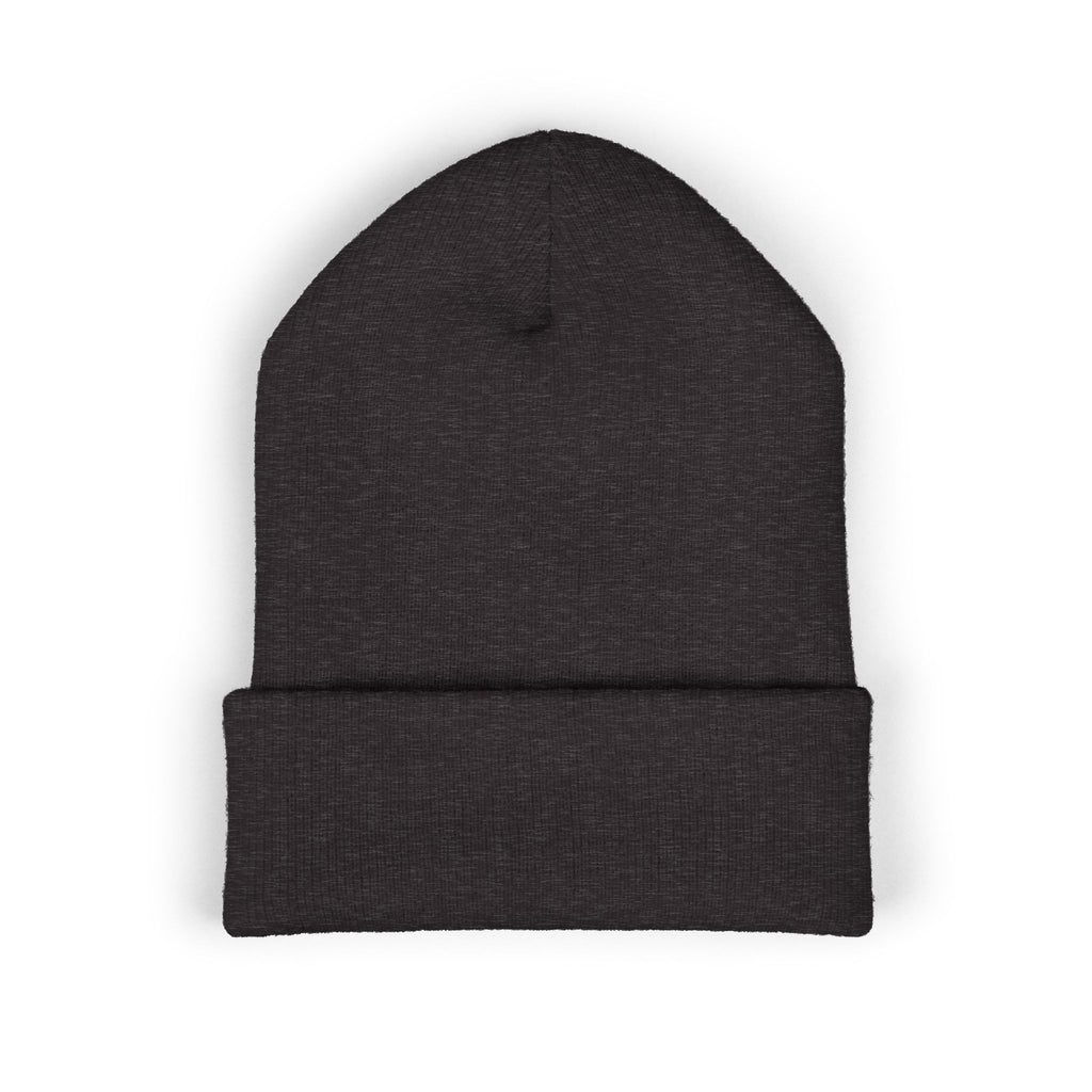 Half Dollar Rodeo Embroidered Cuffed Beanie — Warm Yellow Knit Hat
