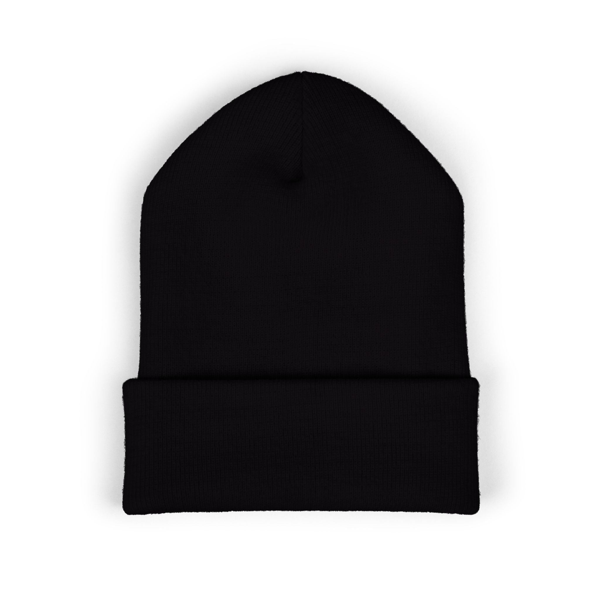 Half Dollar Rodeo Embroidered Cuffed Beanie — Warm Yellow Knit Hat