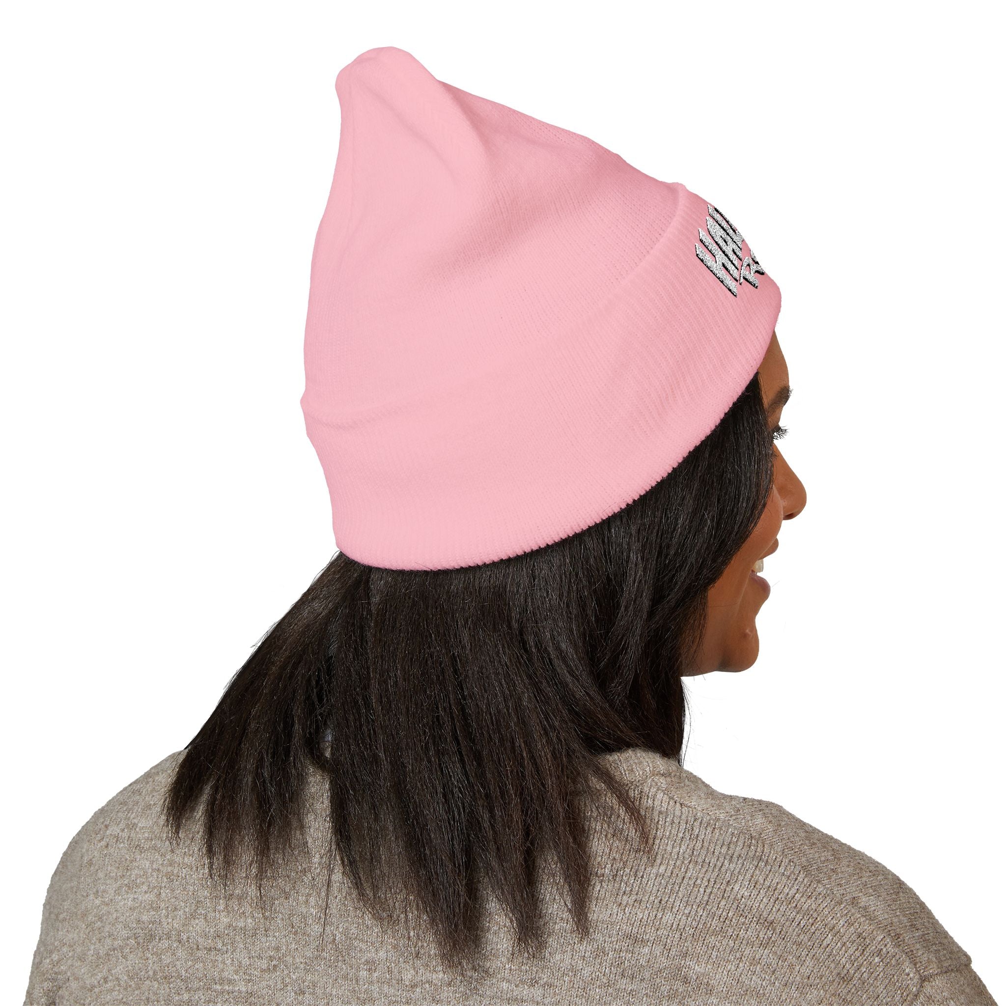Half Dollar Rodeo Embroidered Cuffed Beanie — Warm Yellow Knit Hat