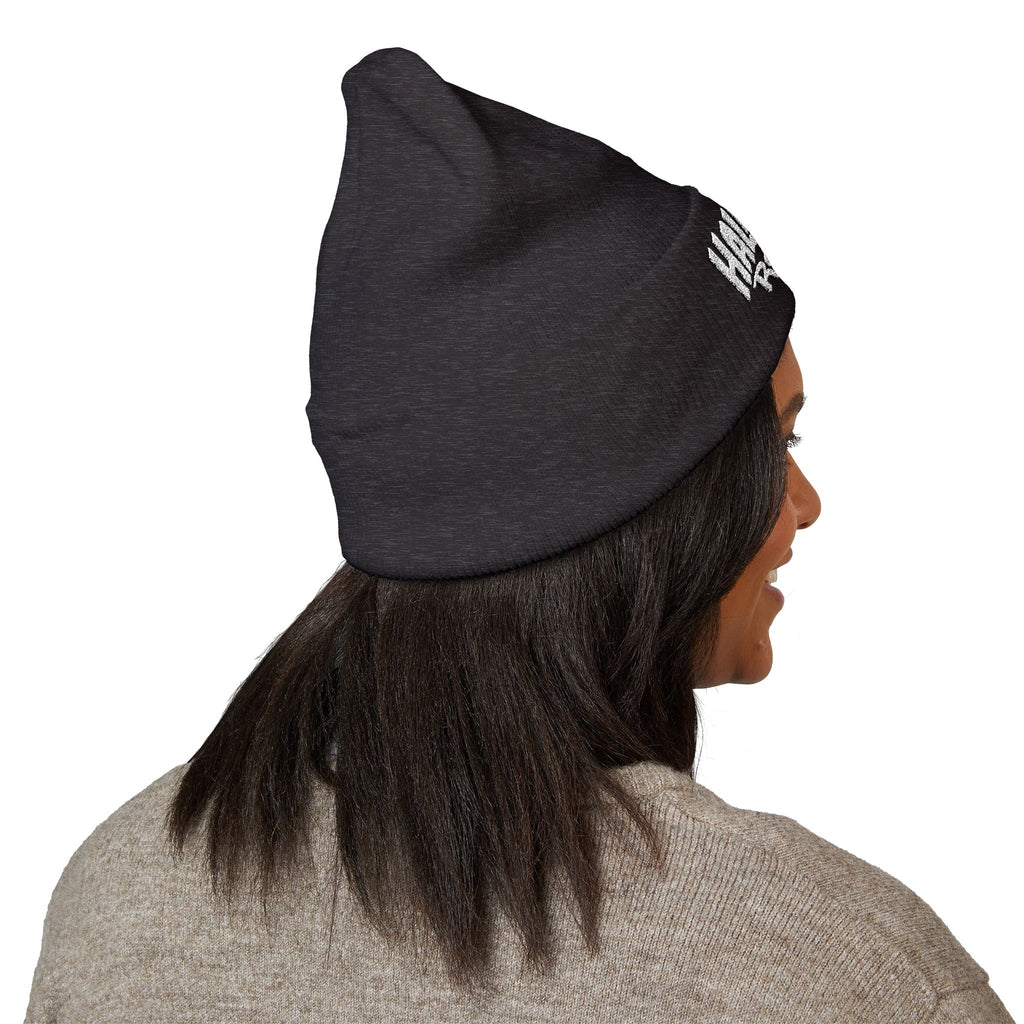 Half Dollar Rodeo Embroidered Cuffed Beanie — Warm Yellow Knit Hat