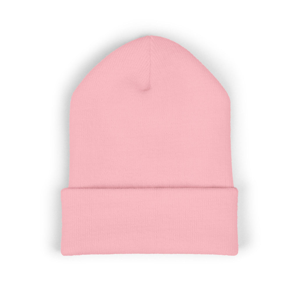 Half Dollar Rodeo Embroidered Cuffed Beanie — Warm Yellow Knit Hat